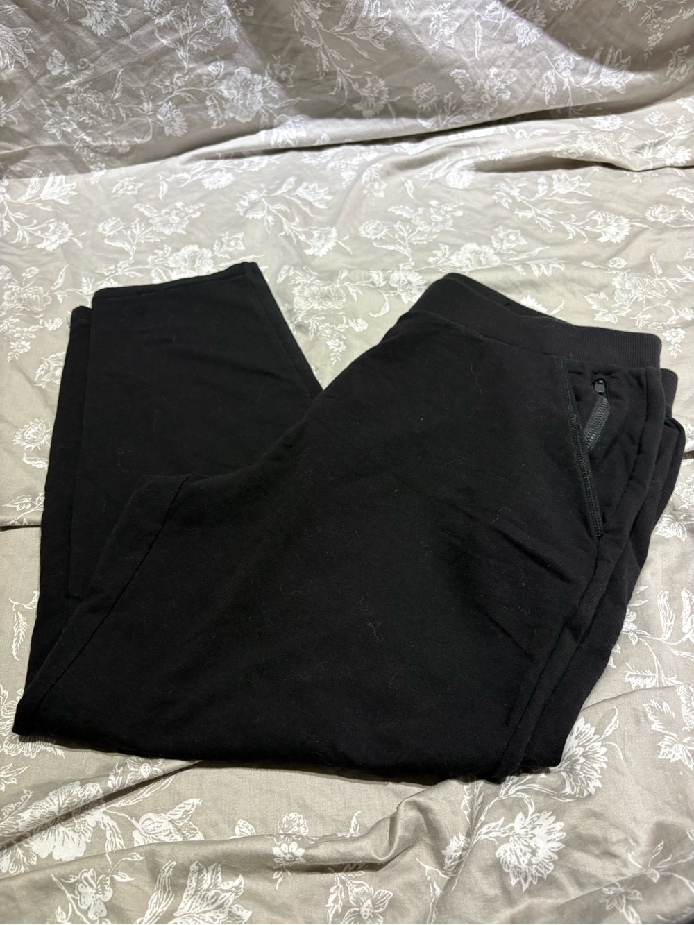 Chico’s black ankle pants 3 lounge cotton XL